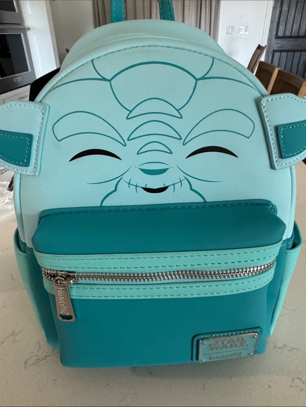 Loungefly Kids Grogu Aqua & Teal Mini Backpack Star Wars